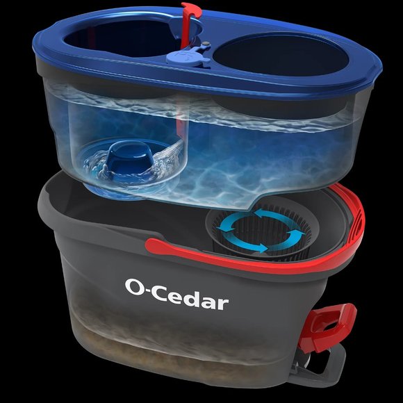 O-Cedar EasyWring RinseClean Spin Mop and Bucket System, Hands-Free System - Picture 2 of 16